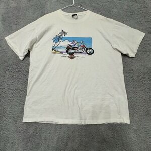 Vintage Harley Davidson PACIFIC Waikiki Legend‎ Tee Shirt Size XL Hawaiian